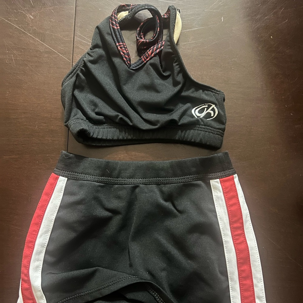 GK skirt and bra top, child small